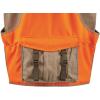 Guide Gear Men’s Upland Vest for Bird Hunting, Orange with Back Game Pouch(Khaki/Blaze)
