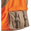 Guide Gear Men’s Upland Vest for Bird Hunting, Orange with Back Game Pouch(Khaki/Blaze)