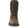 Guide Gear Men’s Western Work 2.0 Lace-Up Waterproof Work Boots; Cowboy Rodeo Work Boots Leather Waterproof Footwear(Distressed Brown)