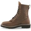 Guide Gear Men’s Western Work 2.0 Lace-up Work Boots; Leather Uppers, Rubber Sole Shoes(Distressed Brown)