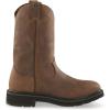 Guide Gear Men’s Western Work 2.0 Pull-On Work Boots; Leather Uppers, Rubber Sole(Distressed Brown)