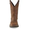 Guide Gear Men’s Western Work 2.0 Pull-On Work Boots, Square Toe; Leather Uppers, Non-Slip Rubber Sole Shoes(Distressed Brown)