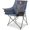 Guide Gear Portable Vent Back Chair, with Carry Bag, for Camping Outdoors, Sporting Events, Beach, Travel(Blue)