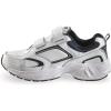 Guide Gear Walking Shoes for Men Hook-and-Loop, Comfortable Shoes for Work, Casual, Working(White/Navy)