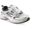 Guide Gear Walking Shoes for Men Hook-and-Loop, Comfortable Shoes for Work, Casual, Working(White/Navy)