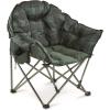 Guide Gear Club Camping Chair, Oversized, Portable, Folding with Padded Seats, 500-lb. Capacity Green Plaid(Green Plaid)
