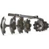 Guide Gear Disc Plow Harrow Attachment for ATV, UTV, Vegetable Garden, 2 Sets of 4 Discs with 12-Degree Angle, 54” Cutting Width