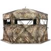 Guide Gear Educator Large Hunting Ground Blind, See-Through, 360 View, 3-4 Person Tent, Turkey, Duck, Deer Hunting Gear Equipment Accessories(Realtree APX)