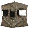 Guide Gear Field General 4-Star Hunting Ground Blind, 1 Man Person Tent, Turkey, Duck, Deer Hunting Gear Equipment Accessories(Mossy Oak Country Roots)