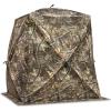 Guide Gear Flare XL Tall Hunting Ground Blind, See-Through, 360 View, 2-3 Person Pop-up Tent, Turkey, Duck, Deer Hunting Gear Equipment Accessories(Realtree APX)
