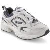 Guide Gear Lace Up Walking Shoes for Men, Comfortable Shoes for Work, Casual Working(White/Navy)