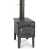 Guide Gear Large Outdoor Wood Burning Stove Portable with Chimney Pipe for Cooking, Camping, Tent, Hiking, Fishing, Backpacking