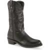 Guide Gear Men’s 12” Western 2.0 Waterproof Boots; Cowboy Rodeo Work Boots Leather Waterproof Footwear(Black)