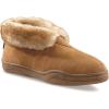 Guide Gear Men’s Bootie Slippers, Suede Soft Cushioned Bedroom House Shoes with Rubber Sole and Wool Blend Lining for Indoor Outdoor Use(Cinnamon)