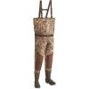 Guide Gear Men’s Breathable Hunting Chest Waders with Boots, Camo with 800-Gram Insulation, Stout Sizes(Realtree Max-7)