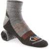 Guide Gear Men’s Merino Wool Blend Midweight Quarter Crew Socks, 3 Pairs(Gray/Orange)