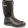 Guide Gear Men’s Mid-High Bogger Waterproof Rubber Hunting Work Rain Boots 12”, 5mm Neoprene Top(Black)