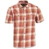 Guide Gear Men’s Plaid Short Sleeve Button Up Shirt; for Casual Outdoor Activities(Earth Red)
