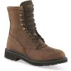 Guide Gear Men’s Western Work 2.0 Lace-Up Waterproof Work Boots; Cowboy Rodeo Work Boots Leather Waterproof Footwear(Distressed Brown)