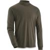 Guide Gear Mock Turtleneck Long-Sleeve Tee; Shirt for Working, Hunting or Casual Wear for Men(Dark Green)