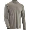 Guide Gear Mock Turtleneck Long-Sleeve Tee; Shirt for Working, Hunting or Casual Wear for Men(Heather Gray)