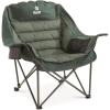 Guide Gear Oversized Extra Large Padded Camping Chair, Portable, Folding, Large Camp Lounge Beach Chairs for Outdoor, Adults, Men and Women, Heavy-Duty 400 Pound Capacity, with Cup Holder Red Plaid(Green)