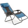 Guide Gear Oversized Zero Gravity Camping Chair, Recliner, Outdoor, Portable, Folding, 500-lb. Capacity Blue/Black(Blue/Black)