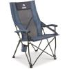 Guide Gear Portable Hardarm Chair, with Carry Bag, for Camping Outdoors, Sporting Events, Beach, Travel(Blue)