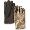 Guide Gear Stretch Fleece Touch Gloves; Hunting Camo Clothing(Mossy Oak Roots)