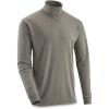 Guide Gear Turtleneck Long-Sleeve Tee; Shirt for Working, Hunting or Casual Wear for Men(Heather Gray)