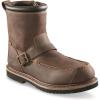Guide Gear Uplander Men’s Side Zip Hunting Boots Waterproof Leather Shoes(Brown)