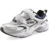 Guide Gear Walking Shoes for Men Hook-and-Loop, Comfortable Shoes for Work, Casual, Working(White/Navy)