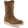 Guide Gear Wedge 10” Waterproof Wellington Work Boots for Men, Mid-High, Leather Shoes, Moisture-Wicking Lining(Brown)