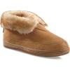 Guide Gear Women’s Suede Wool Roll Bootie Slippers, Warm Cozy Furry Indoor Outdoor Ladies House Shoe(Cinnamon)