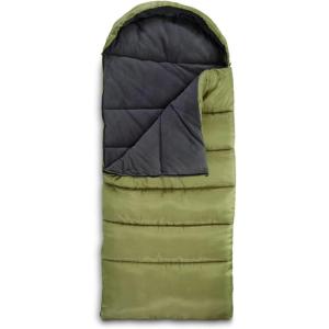 Guide Gear -15 Degree Fleece Lined Sleeping Bag for Adults and Kids Warm Winter Cold Weather Lightweight Portable for Camping, Backpacking, Hiking, Outdoors