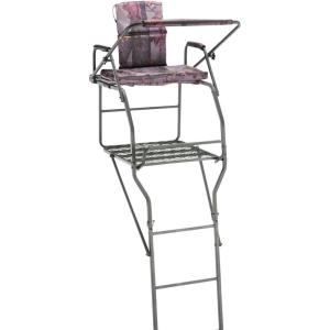 Guide Gear 18’ Jumbo Ladder Tree Stand for Hunting with Seat and Shooting Rest, Deer Hunting Accessories(Realtree APX)