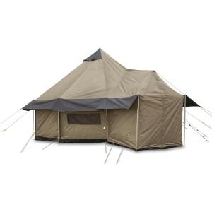 Guide Gear Base Camp Tent, Outdoor, Hiking, Hunting, Four Season Camping with Stove Jack