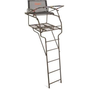 Guide Gear Big Boy XL 18′ Ladder Tree Stand for Hunting Climbing Seat Hunt Gear Equipment Accessories(Black)