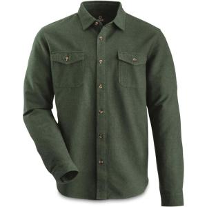 Guide Gear Campfire Chamois Shirt(Evergreen)