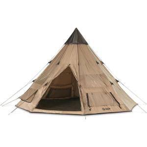Guide Gear Camping Teepee Tent for Adults, Outdoor, Waterproof, Family, 6 Person, 14′ x 14′
