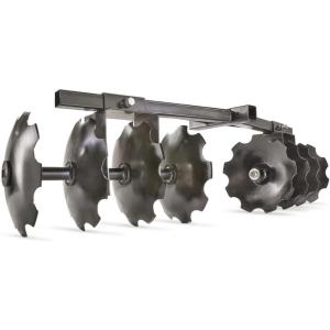 Guide Gear Disc Plow Harrow Attachment for ATV, UTV, Vegetable Garden, 2 Sets of 4 Discs with 12-Degree Angle, 54” Cutting Width
