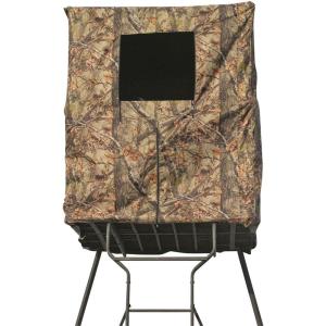 Guide Gear Elevated Deer Hunting Blind, Camo Tent for Tower Stand, 2 Person, Universal
