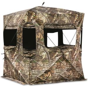 Guide Gear Field General 4-Star Hunting Ground Blind, 1 Man Person Tent, Turkey, Duck, Deer Hunting Gear Equipment Accessories(Realtree APX)