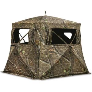 Guide Gear Flare 270 Pop-Up Hunting Camo Ground Blind for Deer, Duck, Bow, and Turkey Hunting Gear, Equipment, and Accessories(Mossy Oak Country Roots)