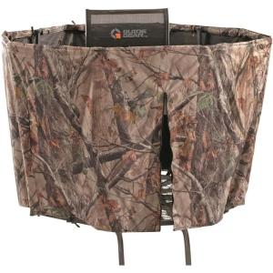 Guide Gear Half Hunting Blind Enclosure 20′ Tripod Deer Stand Cover, Camo