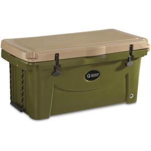 Guide Gear Ice Chest Camping Cooler Large and Rotomolded 90 Quart, Grizzly Bear Resistant(Tan/Green)