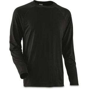 Guide Gear Lightweight Base Layer for Men, Compression Shirt Crew Top, Men’s Sports Compression Tops(Black)