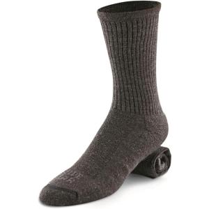Guide Gear Lightweight Performance Crew Socks for Men and Women, Outdoor, Hiking, Running, Walking, Trekking, Sports, 3 Pairs(Black)