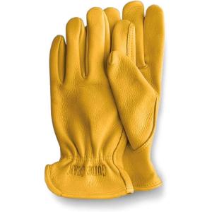 Guide Gear Men’s Genuine Deerskin Leather Gloves, Unlined For Winter(Natural)