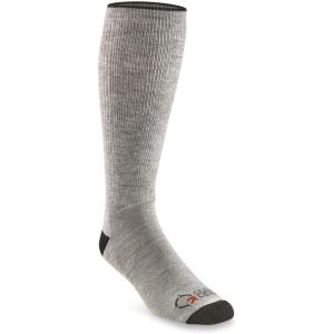 Guide Gear Midweight Boot Socks, Merino Wool Socks, Hiking Socks, 3 Pairs(Gray Heather)